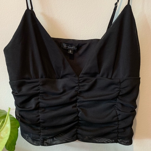 ❕Bundle for 15% off!❕Low cut black tank - Dynamite - Picture 1 of 3